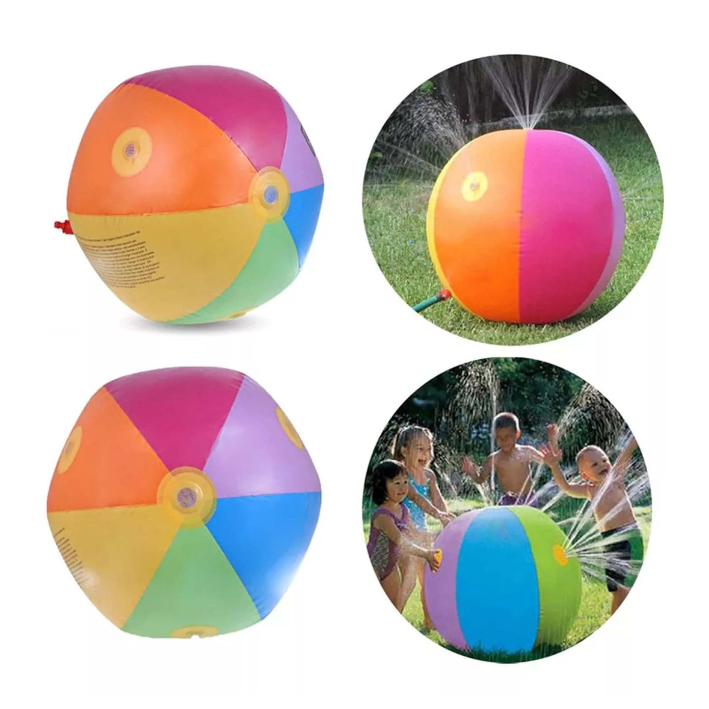 Pelota Inflable Lanza Agua Chorros Verano